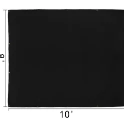 VEVOR 8 x 10 Ft Welding Blanket Black Fiberglass Blanket Portable Fiberglass Fire Retardant Blanket Welding Mat Welding Fireproof Thermal Resistant Insulation With Carry Bag