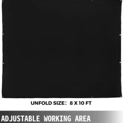 VEVOR 8 x 10 Ft Welding Blanket Black Fiberglass Blanket Portable Fiberglass Fire Retardant Blanket Welding Mat Welding Fireproof Thermal Resistant Insulation With Carry Bag