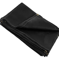 VEVOR 8 x 10 Ft Welding Blanket Black Fiberglass Blanket Portable Fiberglass Fire Retardant Blanket Welding Mat Welding Fireproof Thermal Resistant Insulation With Carry Bag