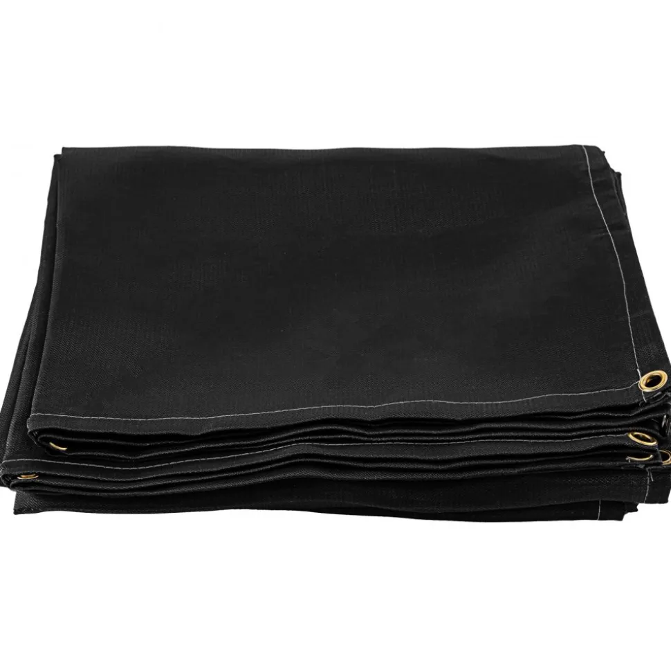 VEVOR 8 x 10 Ft Welding Blanket Black Fiberglass Blanket Portable Fiberglass Fire Retardant Blanket Welding Mat Welding Fireproof Thermal Resistant Insulation With Carry Bag