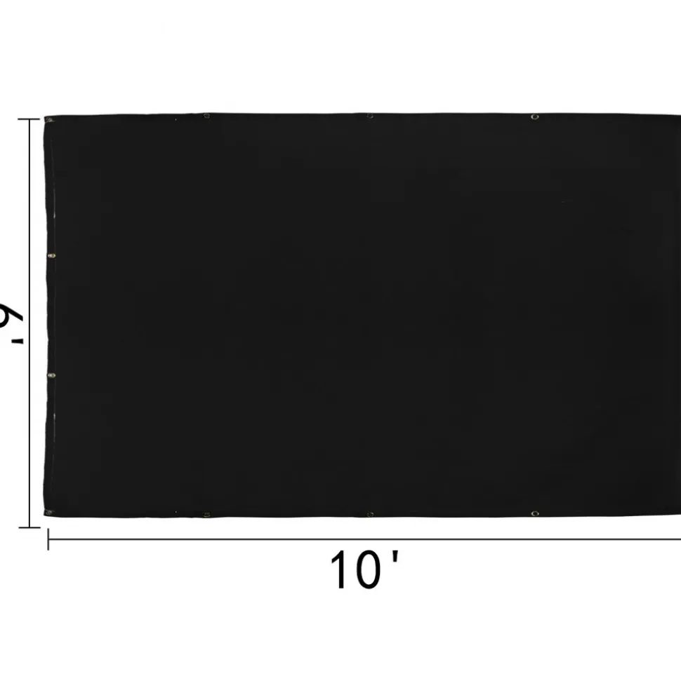 VEVOR 6 x 10 Ft Welding Blanket Black Fiberglass Blanket Portable Fiberglass Fire Retardant Blanket Welding Mat Welding Fireproof Thermal Resistant Insulation With Carry Bag