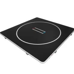 VEVOR 13x13 ft Wrestling Mat Inflatable, Martial Arts Thick Mat for Home Gym Exercise, PVC Foldable Training Mats with Circles and 600W Air Pump, for Gymnastics, Tatami, Jiu Jitsu BJJ MMA Judo, Black