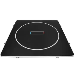 VEVOR 13x13 ft Wrestling Mat Inflatable, Martial Arts Thick Mat for Home Gym Exercise, PVC Foldable Training Mats with Circles and 600W Air Pump, for Gymnastics, Tatami, Jiu Jitsu BJJ MMA Judo, Black
