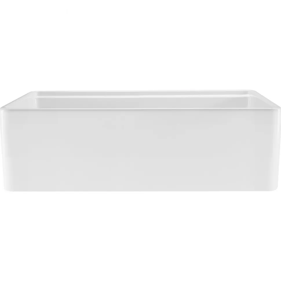 VEVOR 32.5x20 inch Farmhouse Sink, White Sink Workstation, Fireclay Undermount Basins, Apron Front Single Bowl Basin with Multiple Accessories, Large Capacity Household Dishwasher Sinks for Kitchen