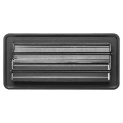 VEVOR 4 x 10 Inch Floor Registers, 12-Pack Vent Grilles, HAVC Heavy-Duty Walkable Iron Floor Vents, Easily Adjustable Rust-Proof Air Vents Deflector with Metal Damper, Ideal for Home & Office, Black
