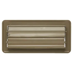 VEVOR 4 x 10 Inch Floor Registers, 6-Pack Vent Grilles, HVAC Heavy-Duty Walkable Iron Floor Vents, Easily Adjustable Rust-Proof Air Vents Deflector with Metal Damper, Ideal for Home & Office, Brown