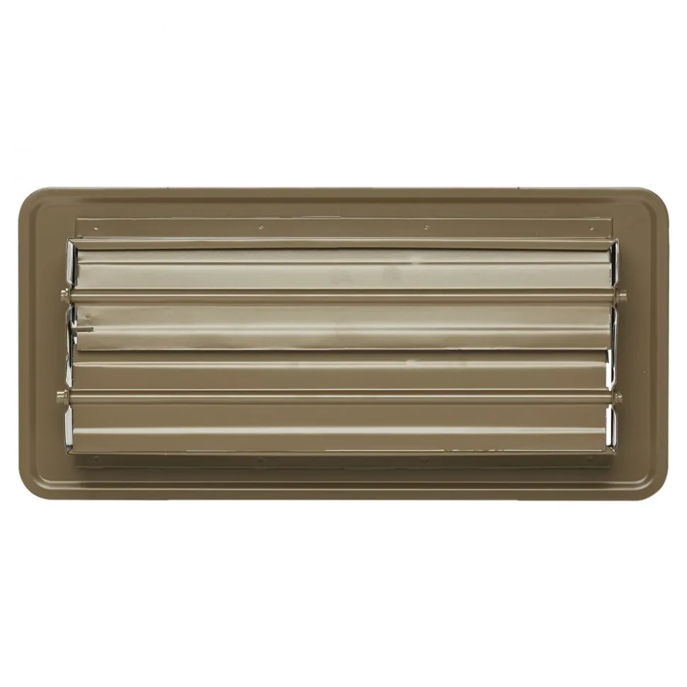 VEVOR 4 x 10 Inch Floor Registers, 6-Pack Vent Grilles, HVAC Heavy-Duty Walkable Iron Floor Vents, Easily Adjustable Rust-Proof Air Vents Deflector with Metal Damper, Ideal for Home & Office, Brown