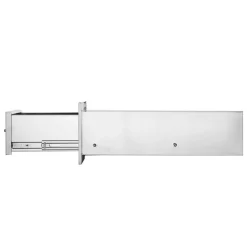 VEVOR 14x8.5 Inch Outdoor Kitchen Drawers Stainless Steel, Flush Mount Double Drawers,14W x 8.5H x 23D Inch, with Stainless Steel Handle, BBQ Drawers for Outdoor Kitchens or BBQ Island