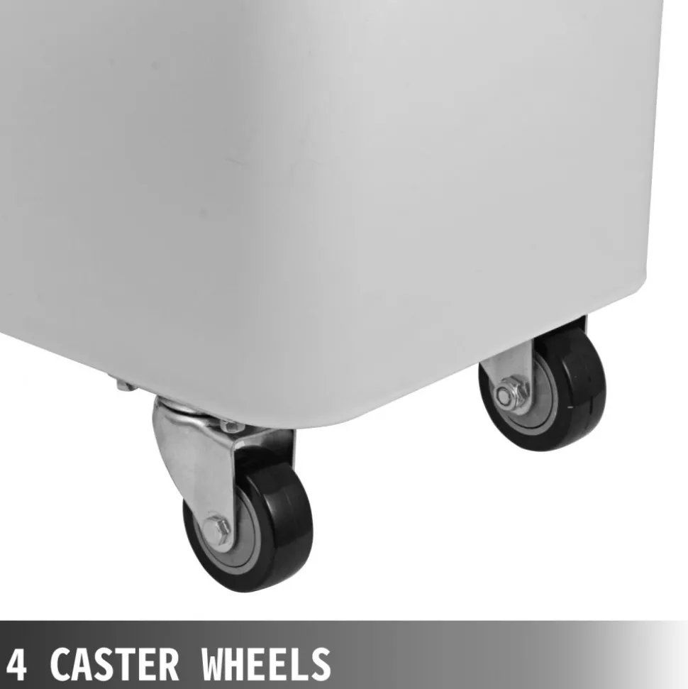 VEVOR 2x Ingredient Bin With Casters 21 Gallon Food Safe Restaurant Kitchen Flour Bins