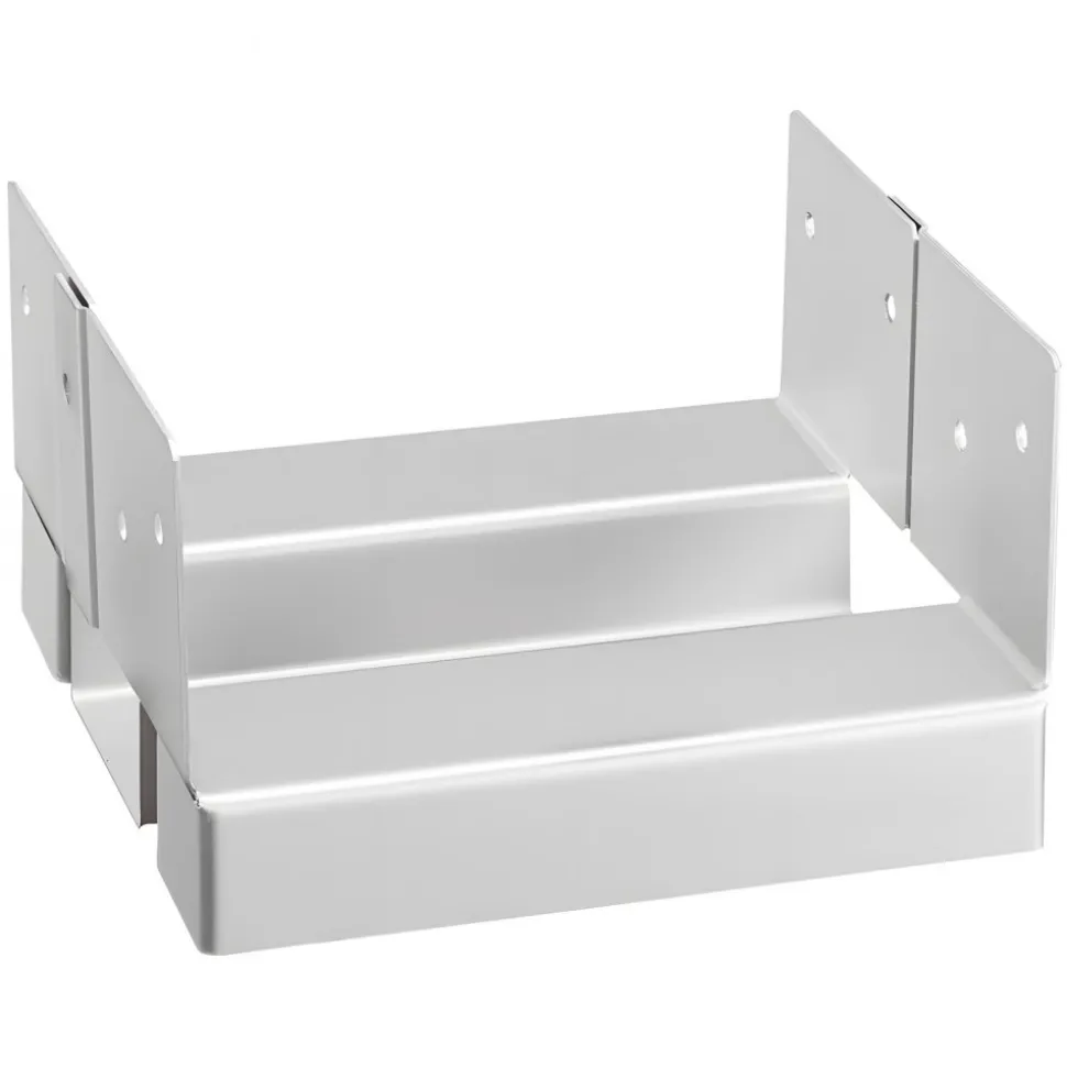 VEVOR 6x6 Post Base 10 Pcs, Inner Size 5.49x5.57inch/139.5x141.5mm Concrete Post Anchor, Heavy-Duty Zinc-Plated Carbon Steel Posts Brackets with 1 Inch Standoff Elevation, for Concrete Pergolas Patio
