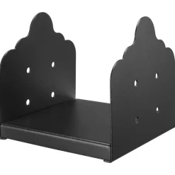 VEVOR 4x4 Post Base 8 Pcs, Inner Size 3.6x3.6 inch / 92x92 mm Post Brackets, Heavy Duty Carbon Steel Decking Posts, Wood Posts Brackets for Pavilion Deck Railing Support Deck Base Plate, Black