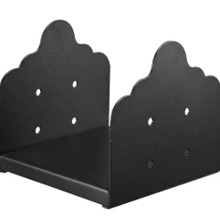 VEVOR 4x4 Post Base 8 Pcs, Inner Size 3.6x3.6 inch / 92x92 mm Post Brackets, Heavy Duty Carbon Steel Decking Posts, Wood Posts Brackets for Pavilion Deck Railing Support Deck Base Plate, Black