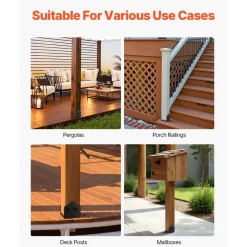 VEVOR 6x6 Post Base 4 Pcs, Inner Size 5.6