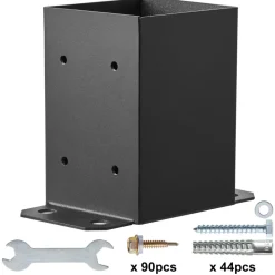 VEVOR 4x4 Post Base 10 Pcs, Inner Size 3.6
