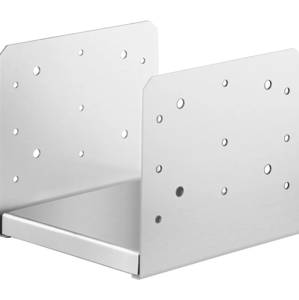 VEVOR 8"x 8" Post Base, 1Pcs Stainless Steel Adjustable Post Anchor Bracket(Internal 7.8 x 7.3"), Adjustable Post Base for Pavilion Deck Porch Handrail Railing Support Decorative Anchor Plate