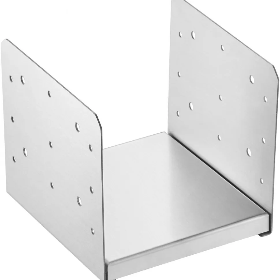 VEVOR 8"x 8" Post Base, 1Pcs Stainless Steel Adjustable Post Anchor Bracket(Internal 7.8 x 7.3"), Adjustable Post Base for Pavilion Deck Porch Handrail Railing Support Decorative Anchor Plate