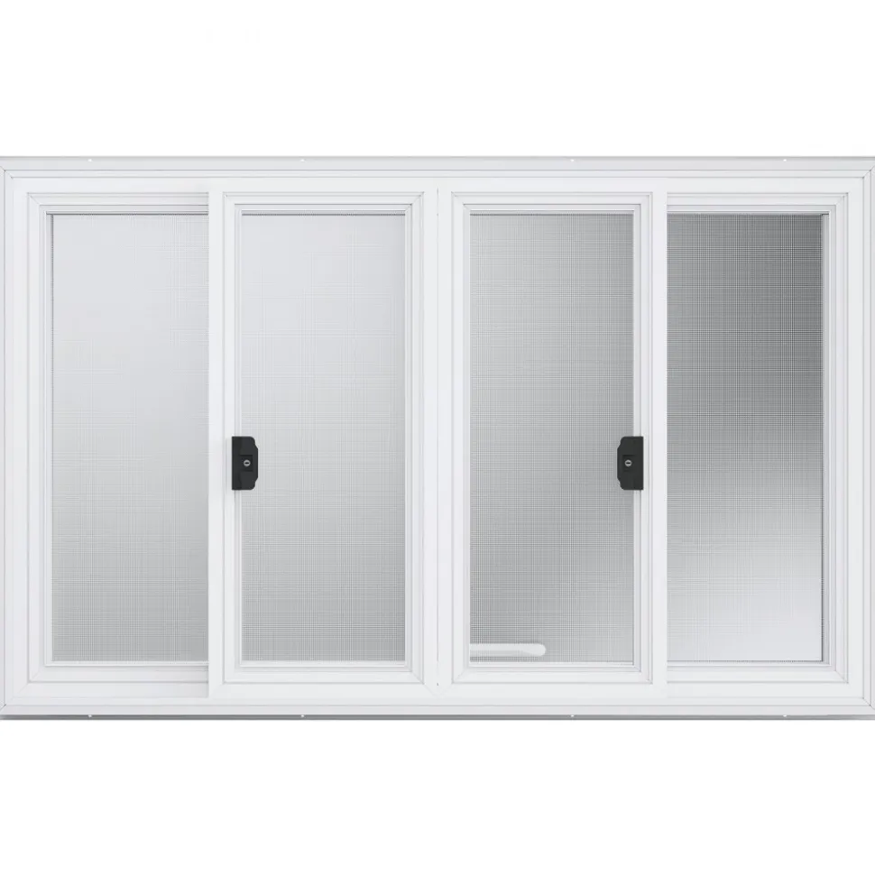 VEVOR 53"x33" Service Window, Aluminum Food Truck Serving Window with 4 Sliding Panels, Awning Door & Hook, Opens to 85 Degrees for Concession Trailers
