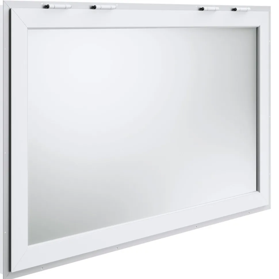 VEVOR 53"x33" Service Window, Aluminum Food Truck Serving Window with 4 Sliding Panels, Awning Door & Hook, Opens to 85 Degrees for Concession Trailers