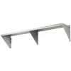 VEVOR 18" x 72" Stainless Steel Shelf, Wall Mounted Floating Shelving with Brackets, 500 lbs Load Capacity Commercial Shelves, Heavy Duty Storage Rack for Restaurant, Kitchen, Bar, Home, and Hotel