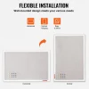 VEVOR 48"x36" White Cork Board with Linen Surface – Stylish Wall-Mounted Bulletin Board for Home, School, Office – Elegant & Functional Noticeboard