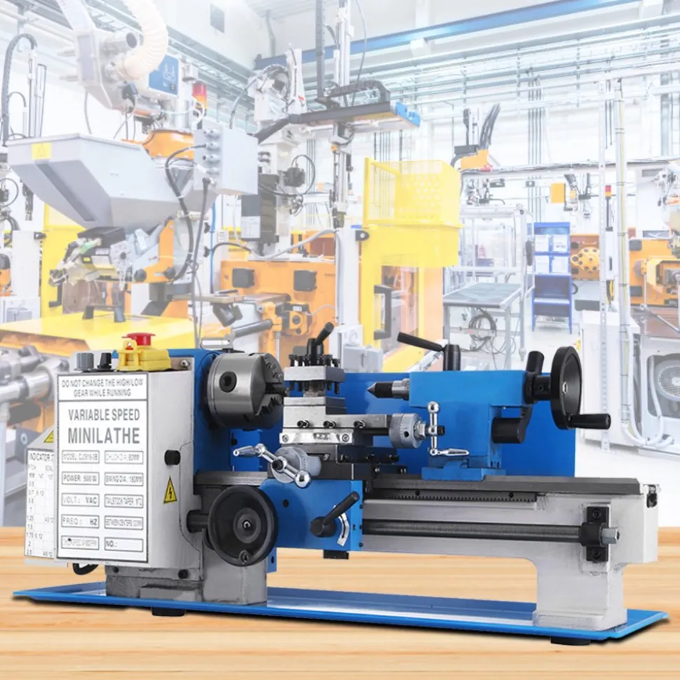 VEVOR 7x12" 400W Precision Mini Metal Lathe Variable Speed 2250RPM