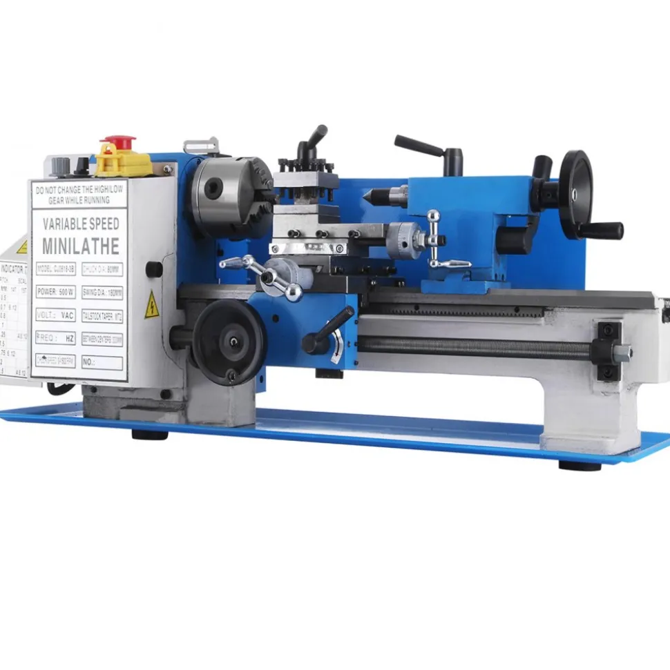 VEVOR 7x12" 400W Precision Mini Metal Lathe Variable Speed 2250RPM