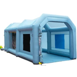 VEVOR 20x10x8ft Inflatable Paint Booth, Inflatable Spray Booth, High Powerful 480W+750W Blowers Spray Booth Tent, Car Paint Tent Air Filter System for Car Parking Tent Workstation Motorcycle Garage