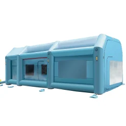 VEVOR 26x15x10ft Portable Inflatable Paint Booth,Inflatable Spray Booth, Car Paint Tent with Air Filter System & 2 Blowers, Upgraded Blow Up Spray Booth Tent, Auto Paint Workstation, Car Parking Gara