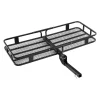 VEVOR 60" x 24" x 6", Hitch Cargo Carrier, 500 lbs Capacity Hitch Cargo Carrier with Cargo Net with Hook & Waterproof Cargo Bag, Folding Hitch Mount Cargo Carrier with Ratchet Straps, Fit for SUVs