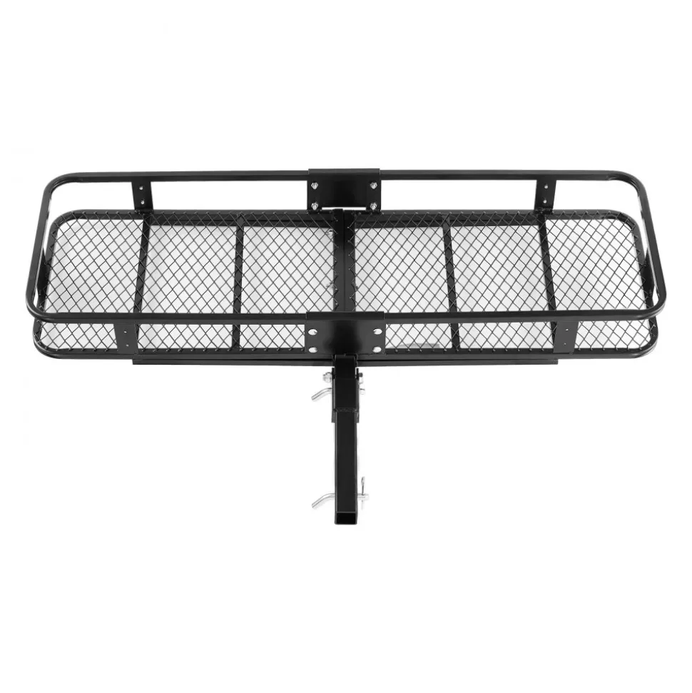 VEVOR 60" x 20" x 6", Hitch Cargo Carrier, 500 lbs Capacity Hitch Cargo Carrier with Cargo Net & Waterproof Cargo Bag, Folding Hitch Mount Cargo Carrier with Hitch Lock for 2" Receiver, Fit for SUVs