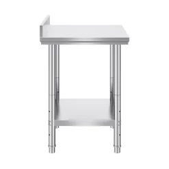 VEVOR 24 x 24 x 35 Inch Stainless Steel Work Table, Commercial Food Prep Worktable Heavy Duty Prep Worktable, Metal Work Table with Adjustable Height for Restaurant, Home and Hotel