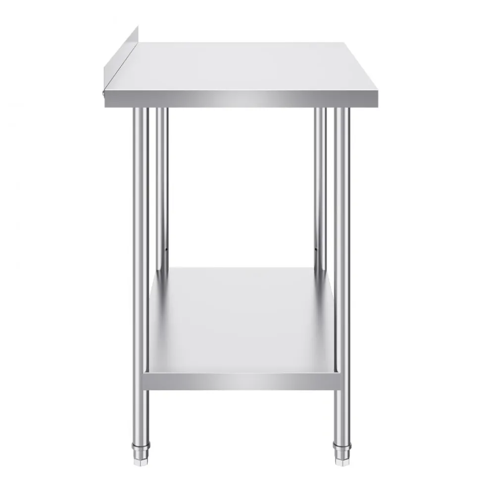 VEVOR 24 x 36 x 36 Inch Stainless Steel Work Table, Commercial Food Prep Worktable Heavy Duty Prep Worktable, Metal Work Table with Adjustable Height for Restaurant, Home and Hotel