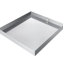 VEVOR 32 x 30 x 2.5 Inch Washing Machine Pan 18 GA Thickness 304 Stainless Steel Heavy Duty Compact Washer Drip Tray with Drain Hole & Hose Adapter