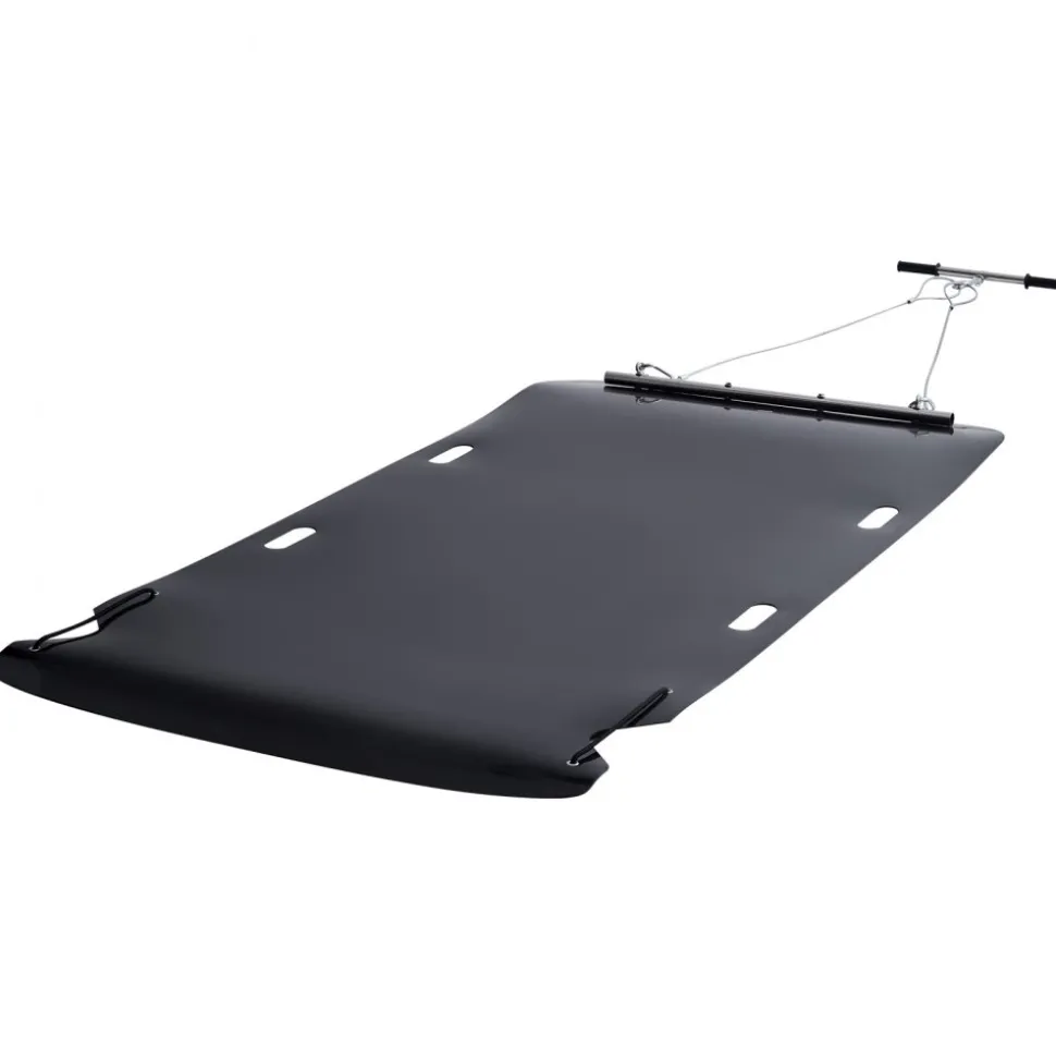 VEVOR Yard Drag Sled, 90 x 46 in, 1500lbs Heavy Duty Utility Sled, HDPE Drag Glider with Ropes & Pull Cables, Hand & Vehicle Use Game Hauler for Firewood Ice Fishing, Compatible with ATVs UTVs Tractors