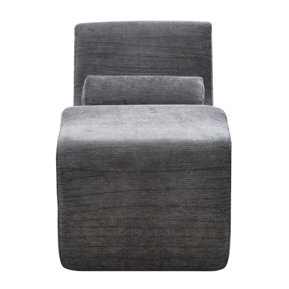 VEVOR Yoga Chair Chaise, Ergonomic Chaise Lounge Chair for Yoga, Modern Boneless Curved Foam Lounge Indoor for Massage, Stretching, Relaxation, Exercise, Used in Living Room, Bedroom, Balcony, Grey