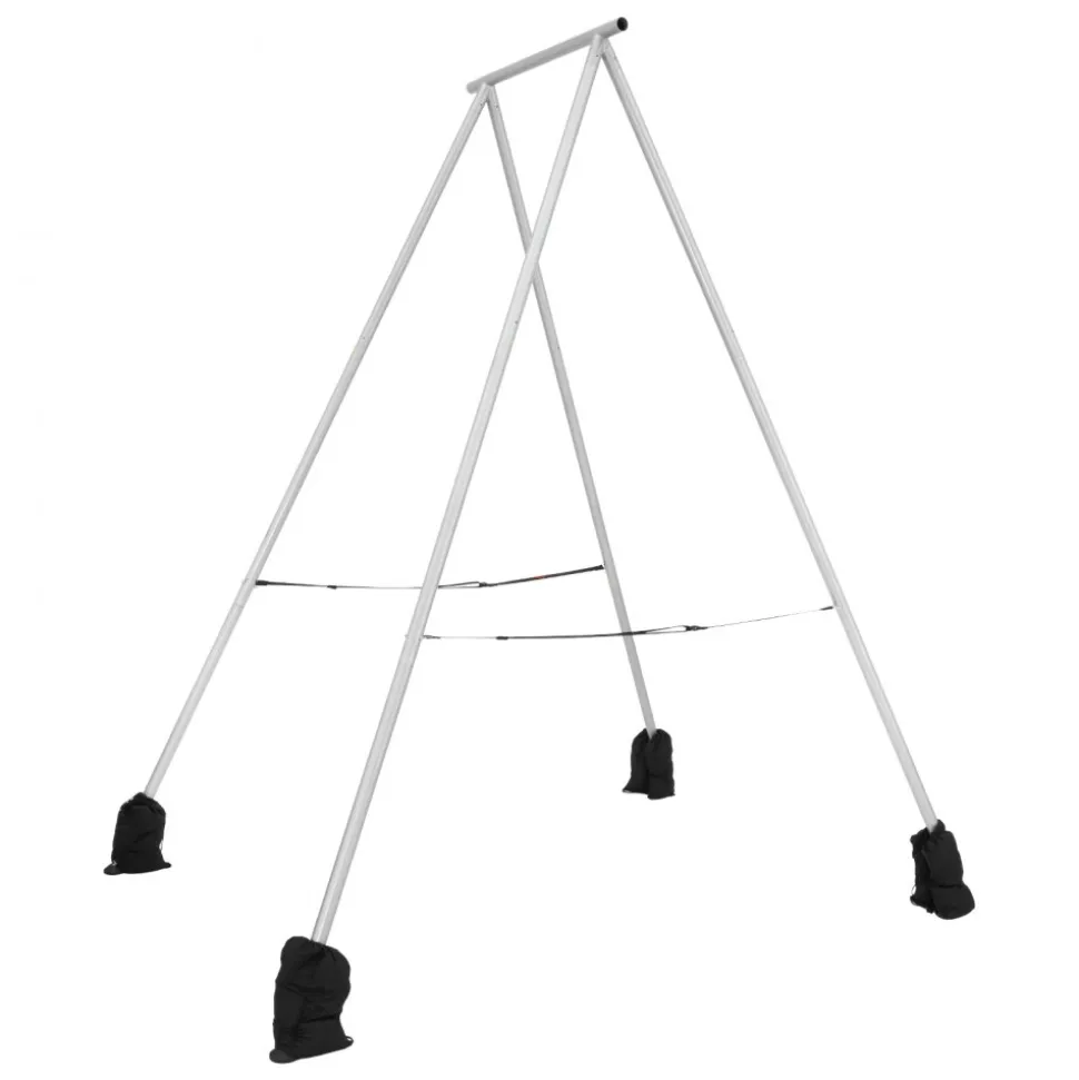 VEVOR Yoga Stand Frame, 9.6 ft Length Swing Stand, Max 551.2 lbs Load Triangular Structure Aerial Rig, Aerial Silk Stands for Yoga Enthusiasts, Non-Slip Base, Lightweight, Detachable Design