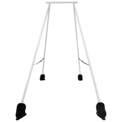 VEVOR Yoga Stand Frame, 9.6 ft Length Swing Stand, Max 551.2 lbs Load Triangular Structure Aerial Rig, Aerial Silk Stands for Yoga Enthusiasts, Non-Slip Base, Lightweight, Detachable Design