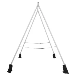 VEVOR Yoga Stand Frame, 9.6 ft Length Swing Stand, Max 551.2 lbs Load Triangular Structure Aerial Rig, Aerial Silk Stands for Yoga Enthusiasts, Non-Slip Base, Lightweight, Detachable Design