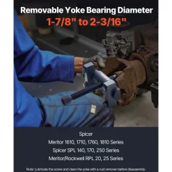 VEVOR Yoke Puller, Made for Class 6-8 Transportation Trucks and Equipment, Heavy Duty Yoke Removal Tool Kit, Automotive Yoke Puller Kit Compatible with Kenworth, Peterbilt, Freightliner, Mack, Volvo