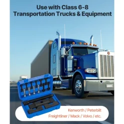 VEVOR Yoke Puller, Made for Class 6-8 Transportation Trucks and Equipment, Heavy Duty Yoke Removal Tool Kit, Automotive Yoke Puller Kit Compatible with Kenworth, Peterbilt, Freightliner, Mack, Volvo