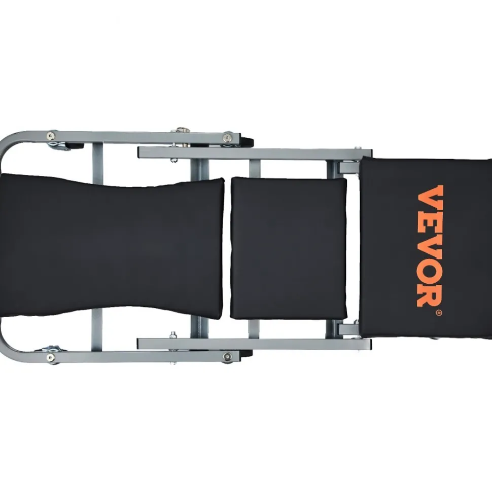 VEVOR Z-Creeper Seat, 2 in 1 Rolling Folding Car Creeper/Stool, 300 lbs Capacity Mechanic Creeper, Low Profile Creeper with 6 pcs Wheels for Garage, Shop, Auto Repair, Lay Down or Sit, Black