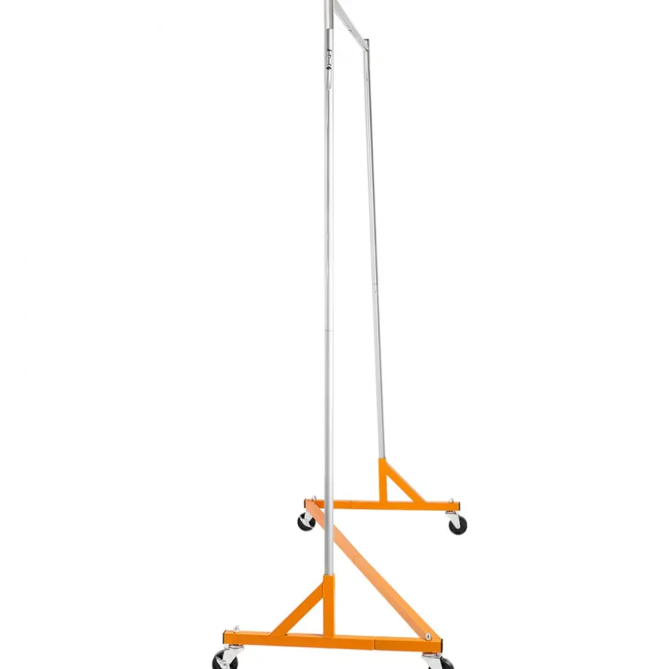 VEVOR Z Rack, Industrial Grade Z Base Garment Rack, Rolling Z Garment Rack, Sturdy Steel Z Base Clothing Rack with Lockable Casters for Home Garment Store Display Commercial Use Oran